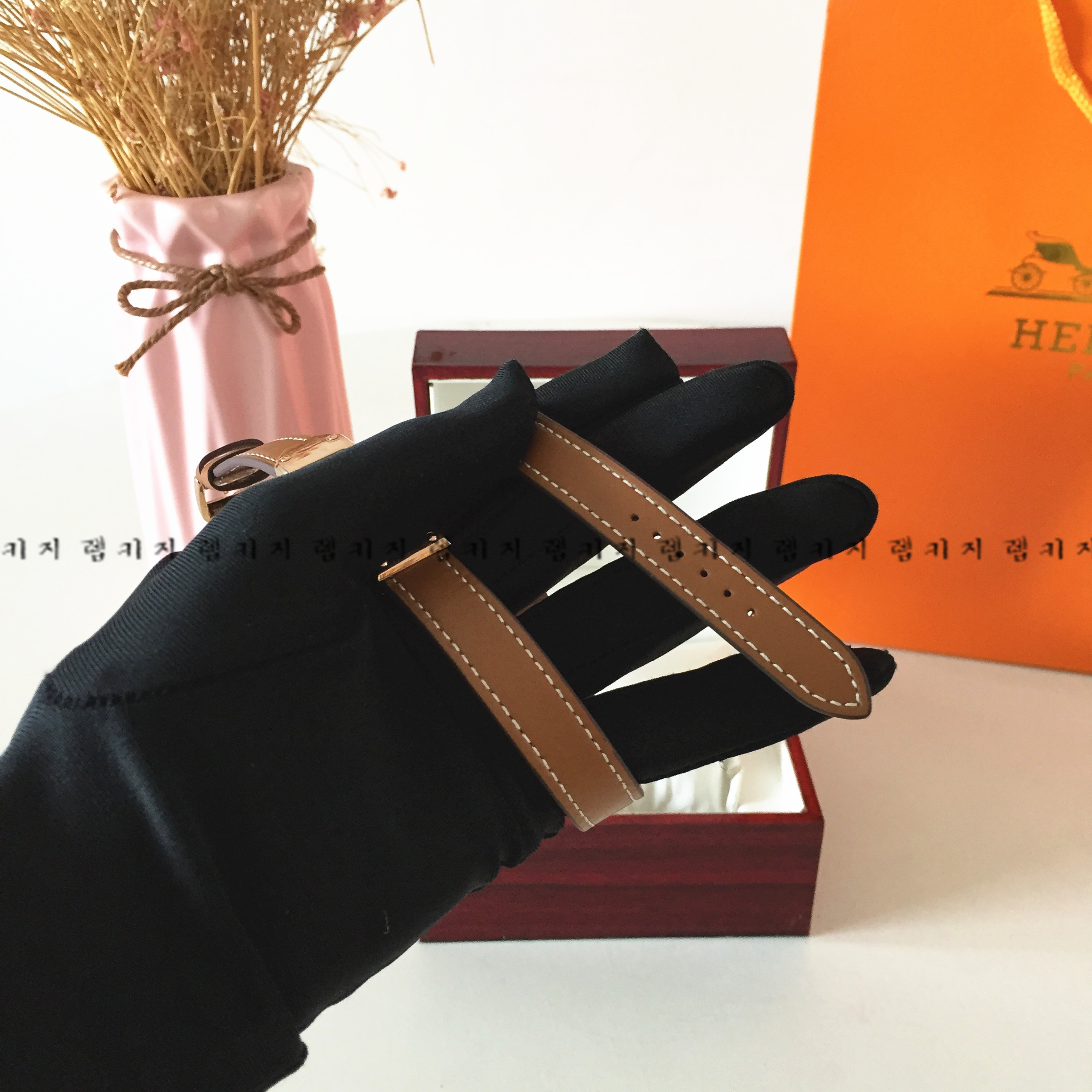 에르메스 켈리 2 투스트랩 가죽시계 여성용